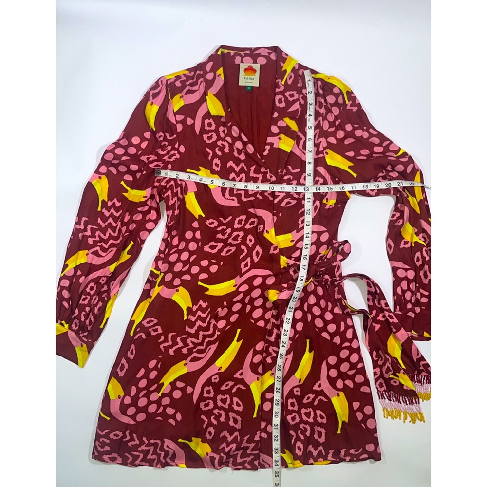 FARM Rio Red and Yellow Patterned Dress - Picture 6 of 8